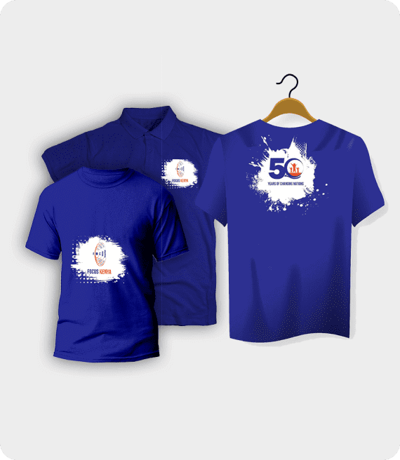 Focus Blue Multi T-Shirt